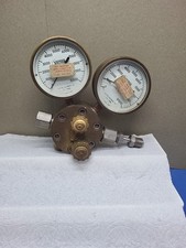 VICTOR REGULATOR AIR Oxygen 2 Gauges Welding Mod. VQ1839 MFD 1969 Brass USA TJ