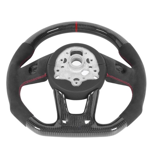 for Audi B9 S4 S5 RS3 RS4 RS5 2017+Carbon Fiber Steering Wheel Suede - Bild 4 von 12