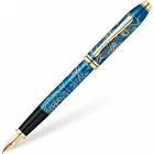 Cross Special Edition Year of the Rat Medium Nib Fountain Pen Blue 23K Gold