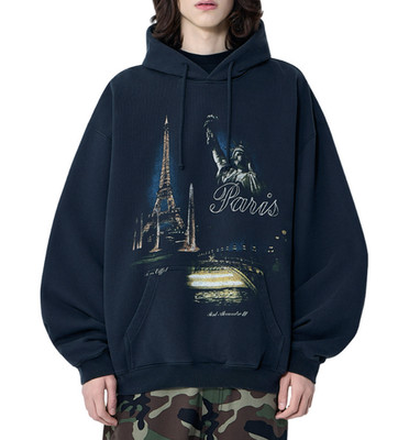 VETEMENTS Black Paris Tourist Hoodie New & Authentic | eBay