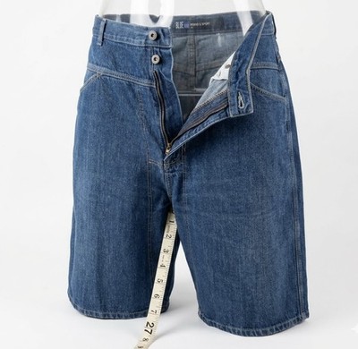 Vintage 90s Girbaud Brand X Shorts Mens 42 Blue Denim Baggy Jorts 11.5 in Inseam