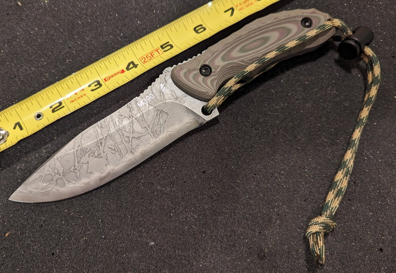 New Kikuo Matsuda Aoba Field Knife M390 Stainless Steel Kiku Knives