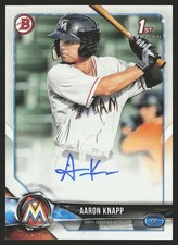 2018 Bowman #PA-AK Aaron Knapp Prospect Autographs AU,1st