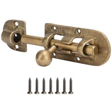 Durable Vintage Brass Door Latch Antique Gate Window Bolts Buckle Sliding Lock