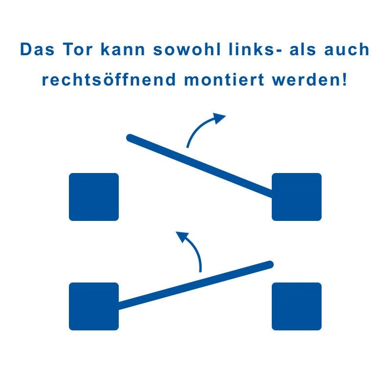 GEWA Doppeltor Metalltor Einfahrtstor Tor Doppelstabmatten Breite 1m 3m - Bild 4 von 4
