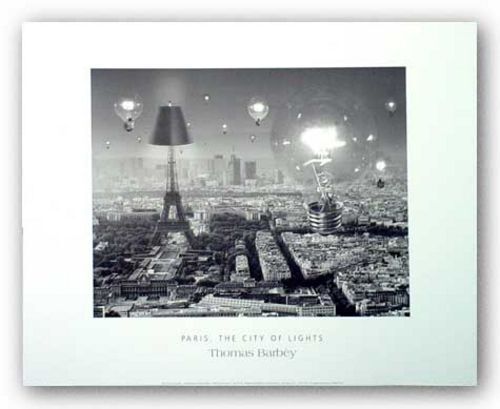 SURREAL FANTASY ART PRINT Paris by Thomas Barbey 20x16