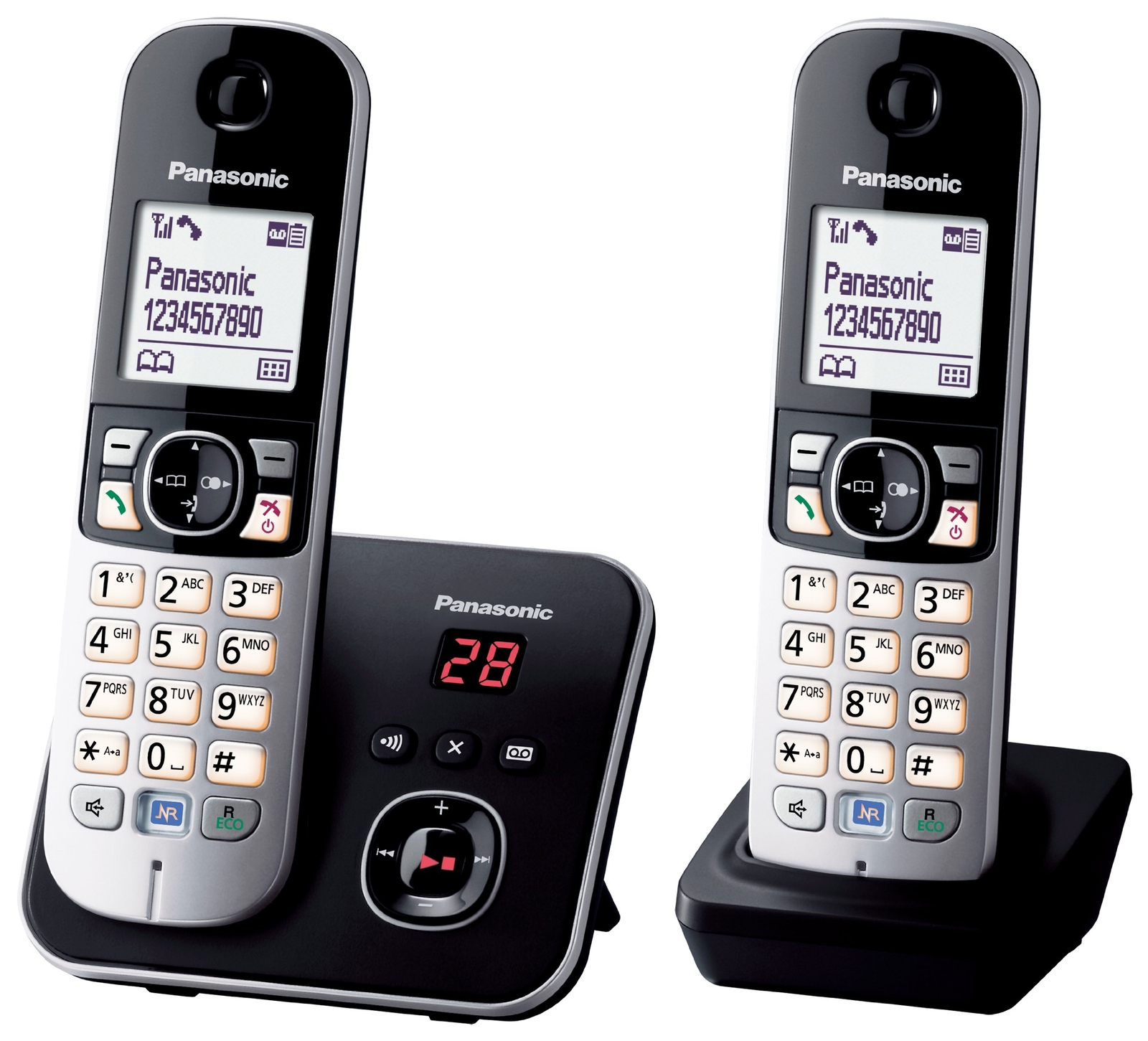 Panasonic KX-TG6822 - Telefono inalambrico (DECT, 2 unidades), Francia