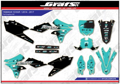 2014 2015 2016 2017 YZ 450F Graphics Kit For YAMAHA YZ450F YZF 450 F Decals