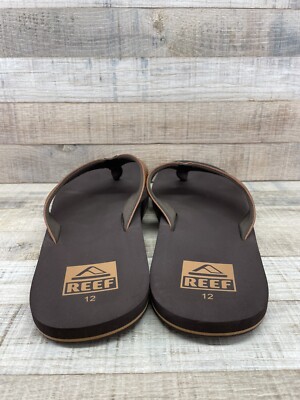 Reef Brown Rubber Flip Flops Men's sz 12 | eBay
