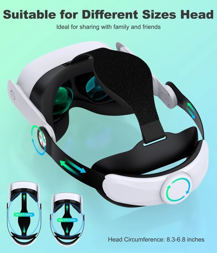 Adjustable Head Strap for Meta Quest 3s/3/2 Headstrap for VR Headset Accessories - Picture 2 of 6