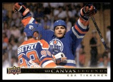 2020-21 SP Signature Edition Legends UD Canvas Esa Tikkanen Edmonton Oilers
