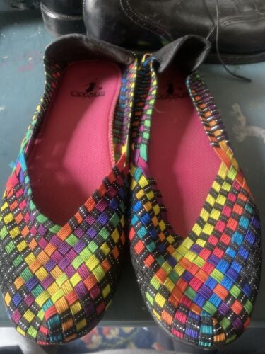 Chaussures à enfiler pour femmes Corkys Featherlite multicolores « Sidewalk » taille 7 - Photo 1 sur 4