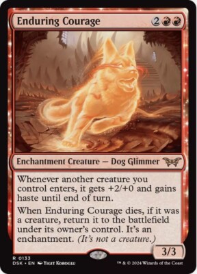 Duskmourn: House of Horror rare Enduring Courage Magic The Gathering CCG TCG
