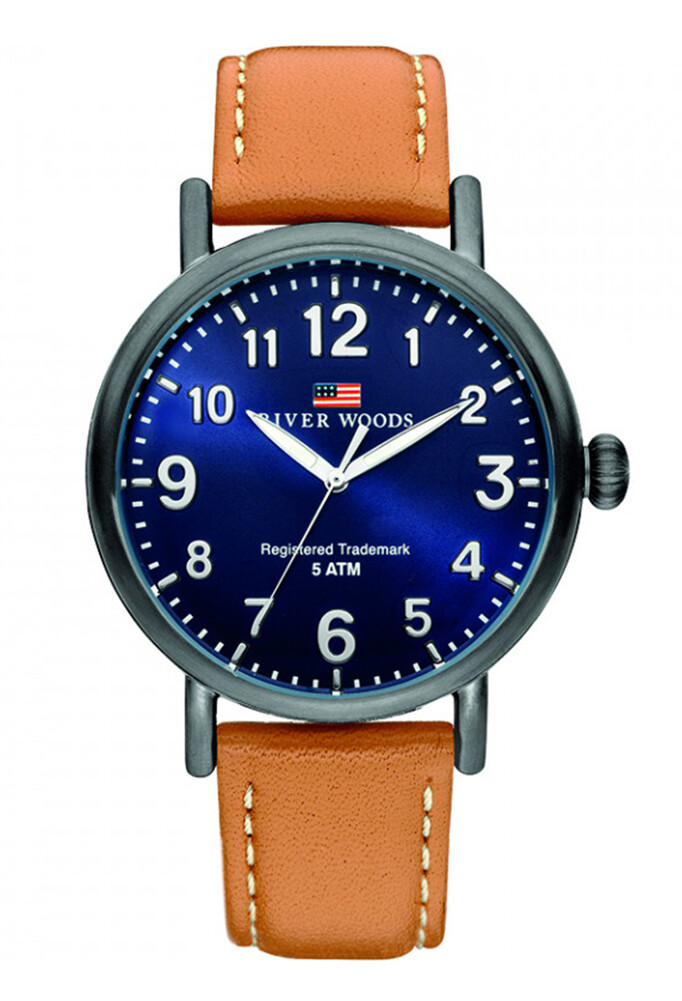 NUOVA Orologio River Woods Uomini Marrone Sacramento RW420014