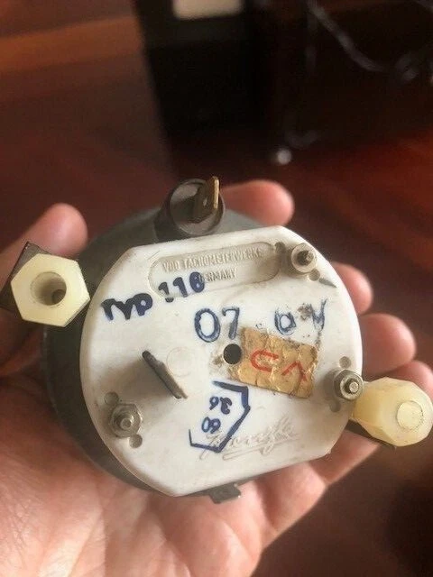 Reloj de tablero BMW VDO Kienzle 6 voltios 1962 – 1966 1500 1600 1800, 2500-3.0 CSi E9 Foto 2 de 3