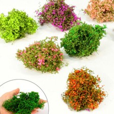 2PC Shrubs Flower Clusters Vines HO/OO Scale Miniatures Landscape Plant Scenery 