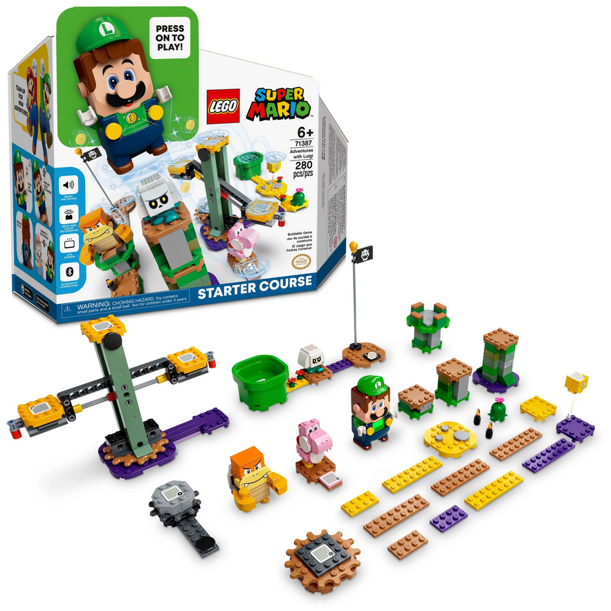 Super Mario Adventures with Luigi Starter Course 71387 Building Toy for Kids