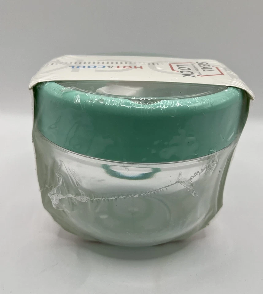 Seal Lock Airtight Container – Hot & Cold Storage with Utensil, Teal - Image 4 of 4