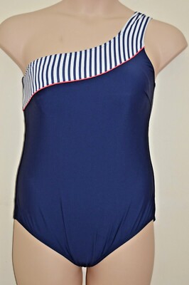 Costume Da Bagno Intero Timeless Chic - Dark Navy/ Bright White Amoena Costume Da Bagno Intero Timeless Chic - Dark Navy/ Bright White Amoena