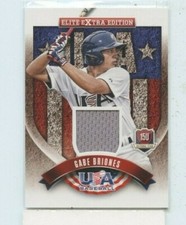 GABE BRIONES   2015 PANINI ELITE EXTRA USA BASEBALL JERSEY CARD
