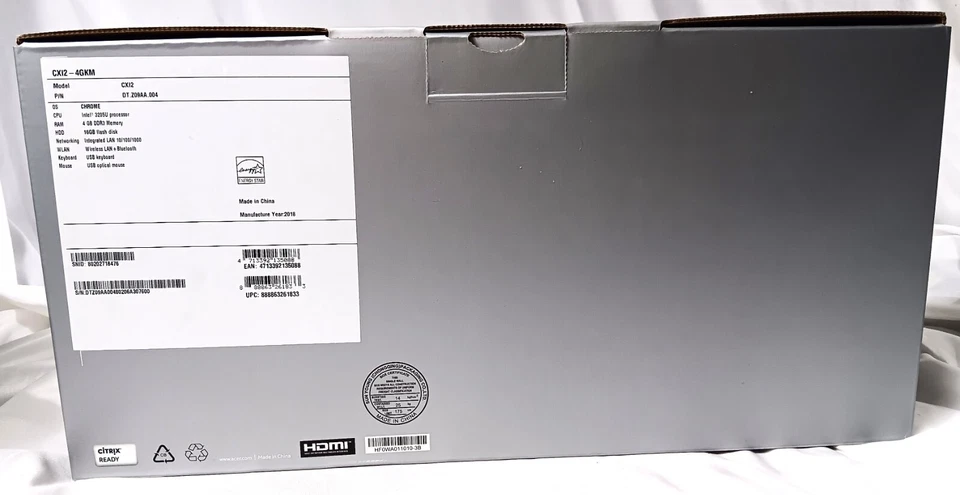 New Acer Chromebox CXI2-4GKM 4GB RAM 16GB SSD Desktop Black Keyboard & Mouse - Image 2 of 4