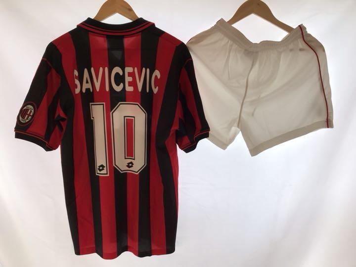 Vintage Savicevich AC Milan 94/96 Size L Lotto Jersey Original 