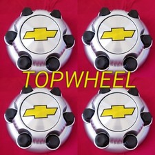 4 Pcs 2000 - 2010 Chevy1500 Truck Van 16 17 6 Lug Silver Wheel Center Cap New