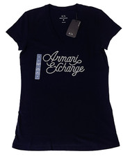 Armani Woman's T-shirts Color Black Size M NEW WITH ORIGINAL TAGS