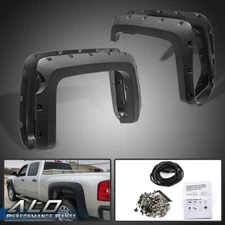 Pocket Rivet Style Fender Flares Fit For 14-18 Silverado 1500 5.8' Short Bed 4pc