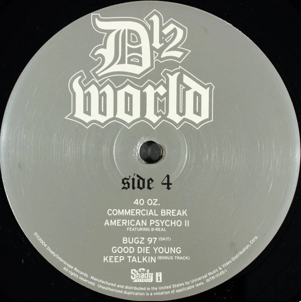 D12 World Vinyl LP Album Record Shady Records 2004 12” Eminem Slim Shady - Image 4 of 4