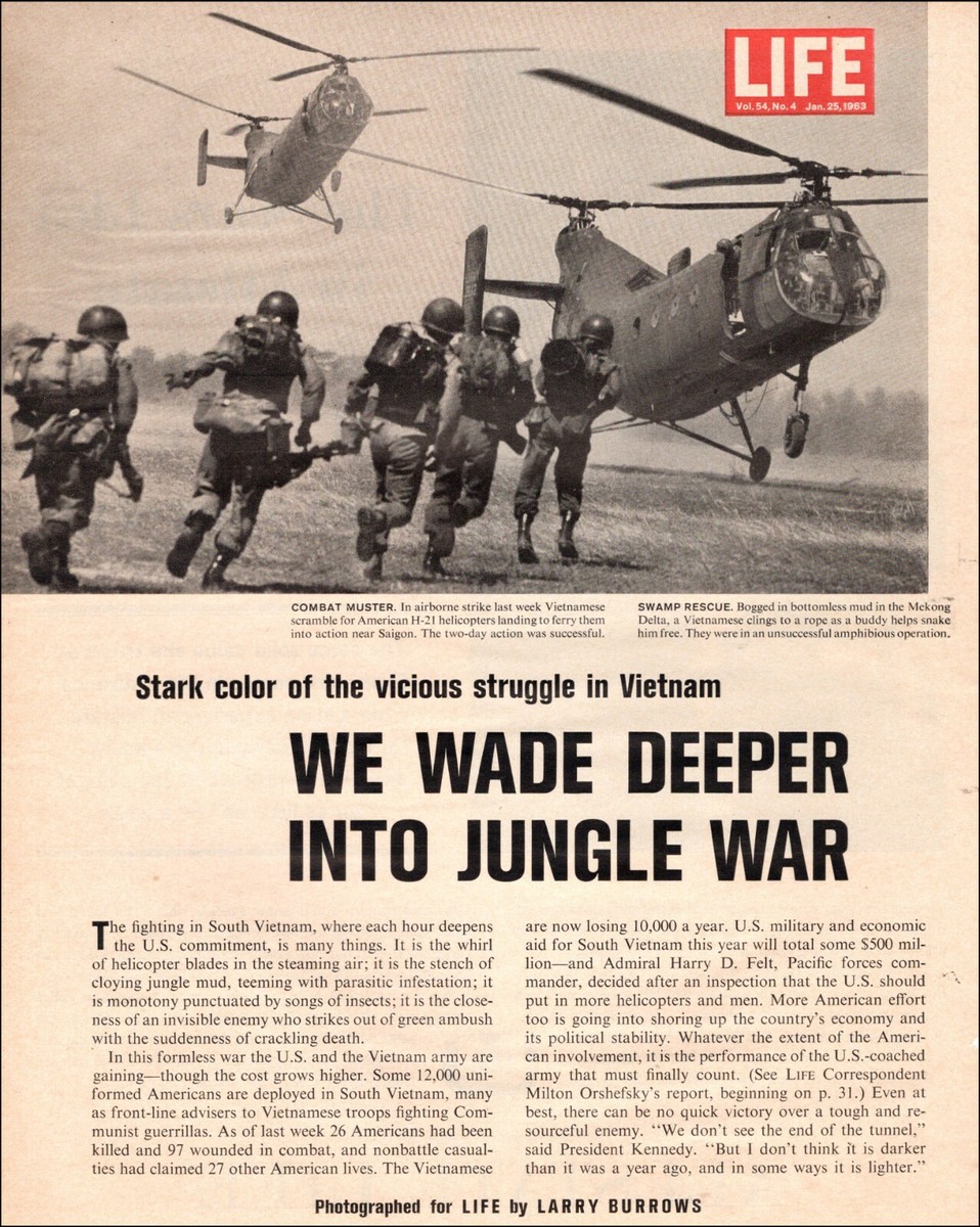 1963 Vietnam War article WE WADE DEEPER INTO JUNGLE WAR
