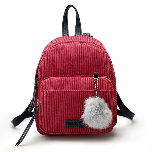 Mujeres Niñas Mochila de pana Mochila Bolsos de hombro Bolsos de viaje Cartera - Imagen 9 de 31