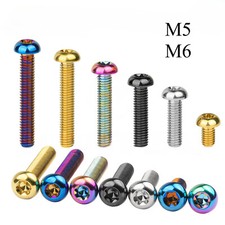 Titanium Bolts M6x10 15 20 25 30 35 Button Head Torx Screw for Body Fix Fastener