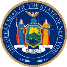 New York state seal sticker weatherproof bumper vinyl decal