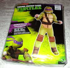 Boys M 8-10 8 PC Donatello Costume Teenage Mutant Ninja Turtles Purple