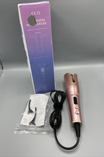 Automatic Curling Iron Wand with 4 Temperatures 1'' Barrel Rose Gold