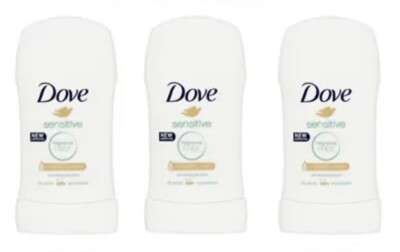 3pack Dove Pure Sensitive Deodorant Solid Stick for Women 40ml each