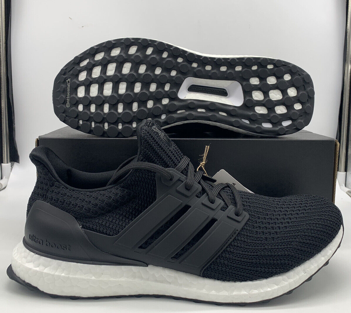 Adidas Ultraboost 4.0 Black White Running Shoes FY9318 Mens Size |