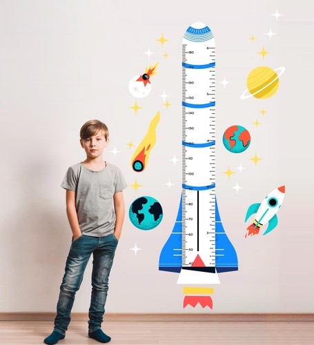 Growth Chart Solar System Space Earth Sun Nursery Height Stickers Wall Decal - Bild 4 von 6