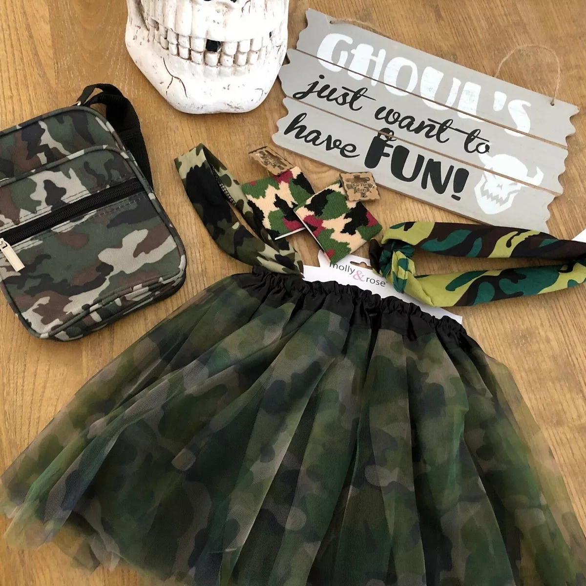 Camouflage top tutu skirt