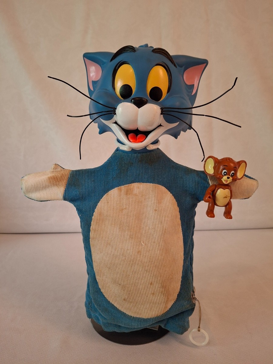 1965年 ビンテージ TOM&JERRY MATTEL トーキングパペット Vintage 1965 Mattel Tom and Jerry Pull String Talking Hand