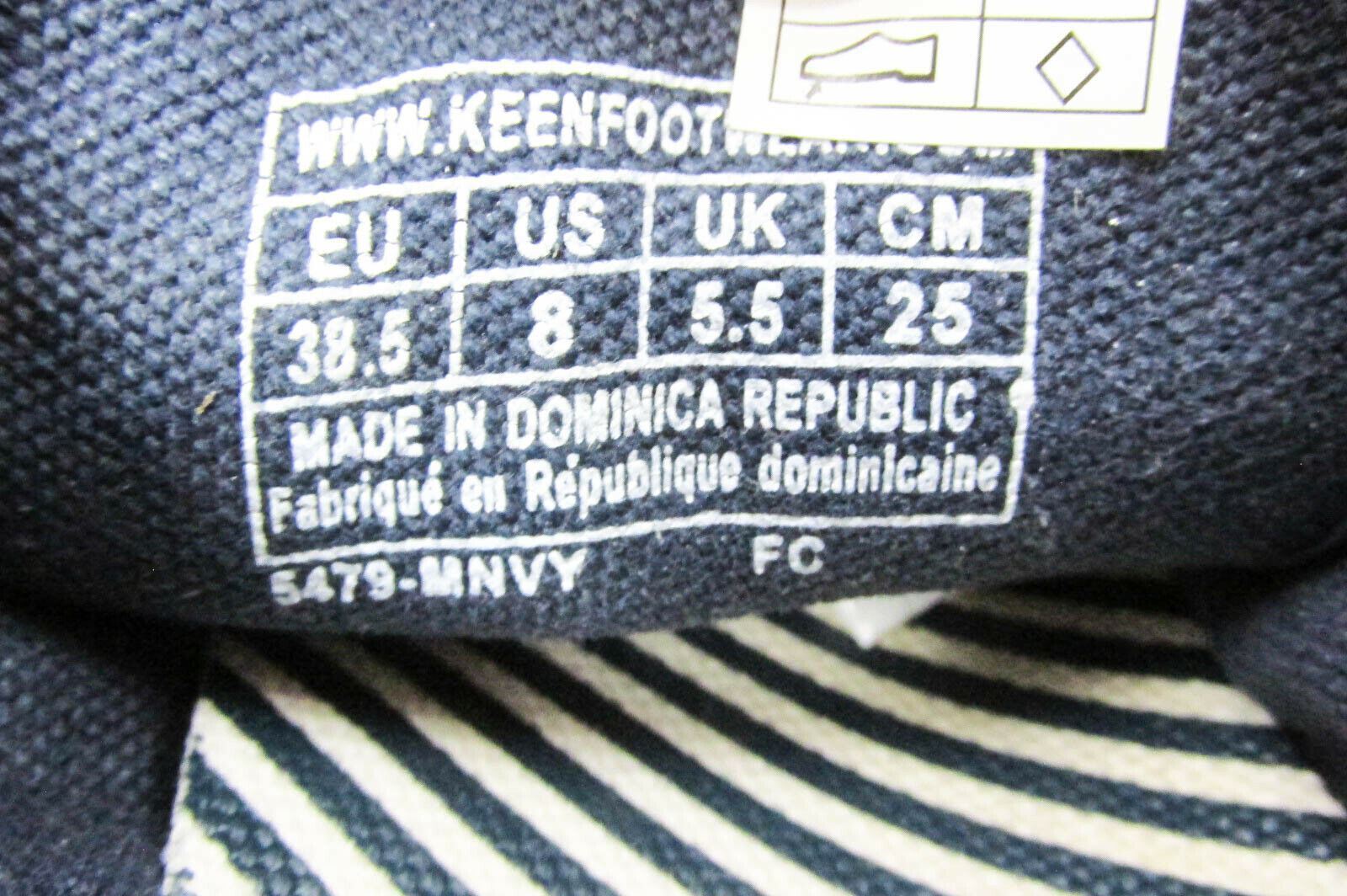 Scarpa donna Keen Maderas taglia 8M blu sneaker sportiva usata xq