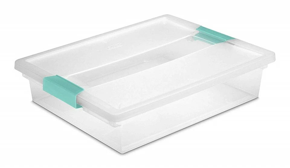 Sterilite 19638606 Large Clip Box, Clear Storage Container Latches, 6-Pack - Image 2 of 4