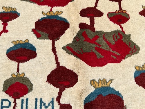 2'10x3'10 ft Afghan Handmade Rug – Modern Oushak Style Floral Wool Accent Carpet - Picture 5 of 10