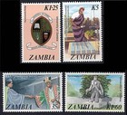 ZAMBIA 1987 UNIVERSITY SC#367-70 MNH EDUCATION, COSTUMES