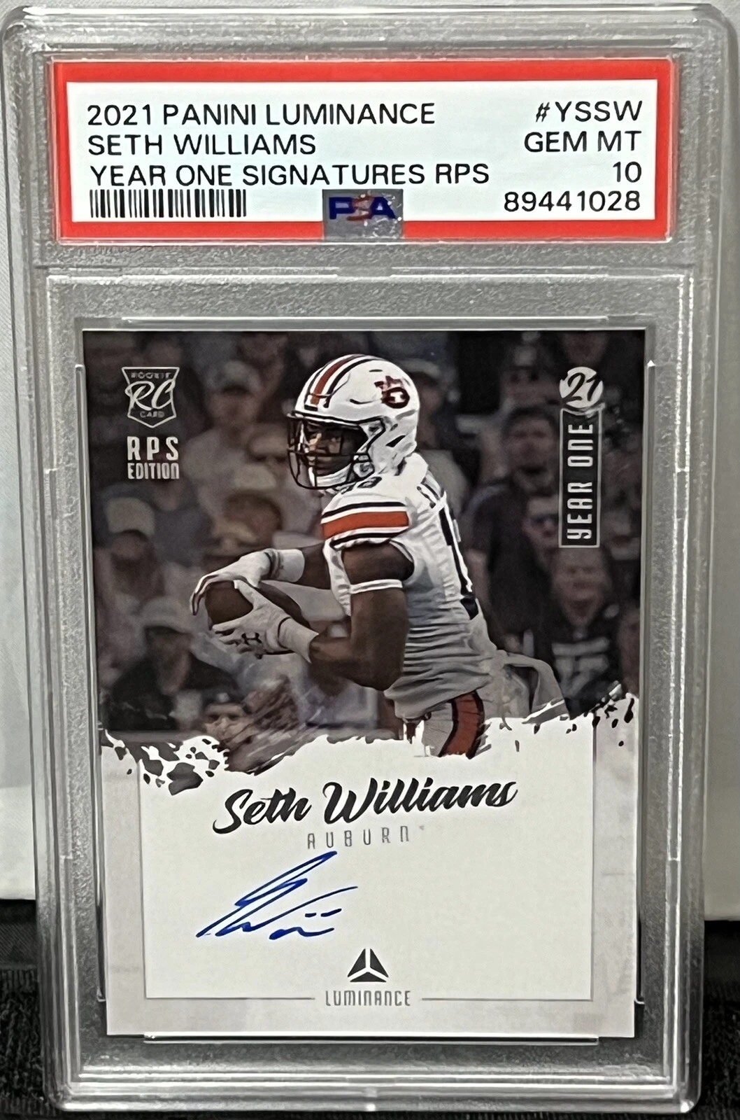 Seth Williams Panini Luminance Year One Signatures Rps #YSSW Base