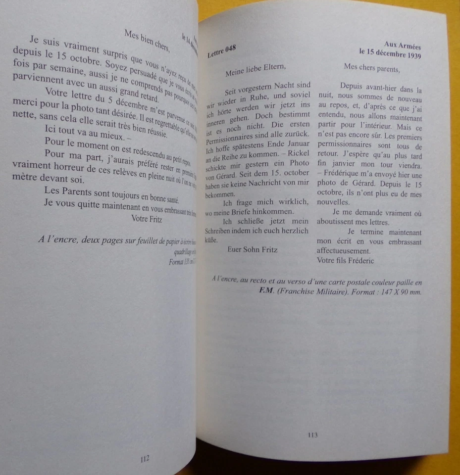 § lettres d'un malgré nous à ses parents, Frédéric Ludwig disparu en Russie - Photo 2/4
