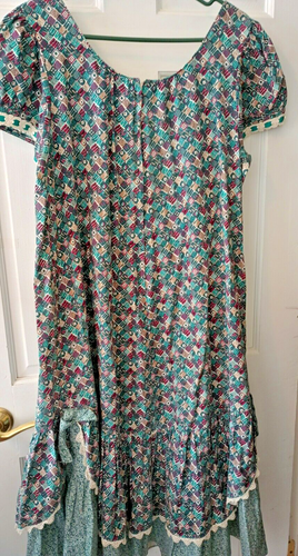 Vestido Pradera Hawaiano De Colección Liberty House x Sun Babies Muu Muu Ditsy Estampado Mediano - Imagen 8 de 9