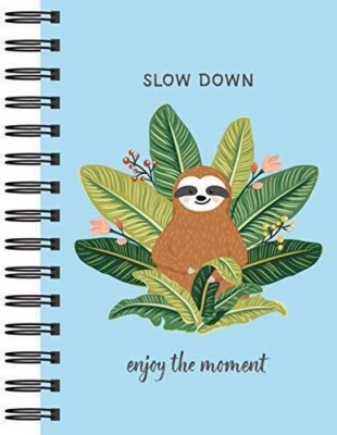 ~ NEW SLOTH JOURNAL  ENJOY THE MOMENT JOURNAL  NOTEBOOK DIARY 160 PG ~