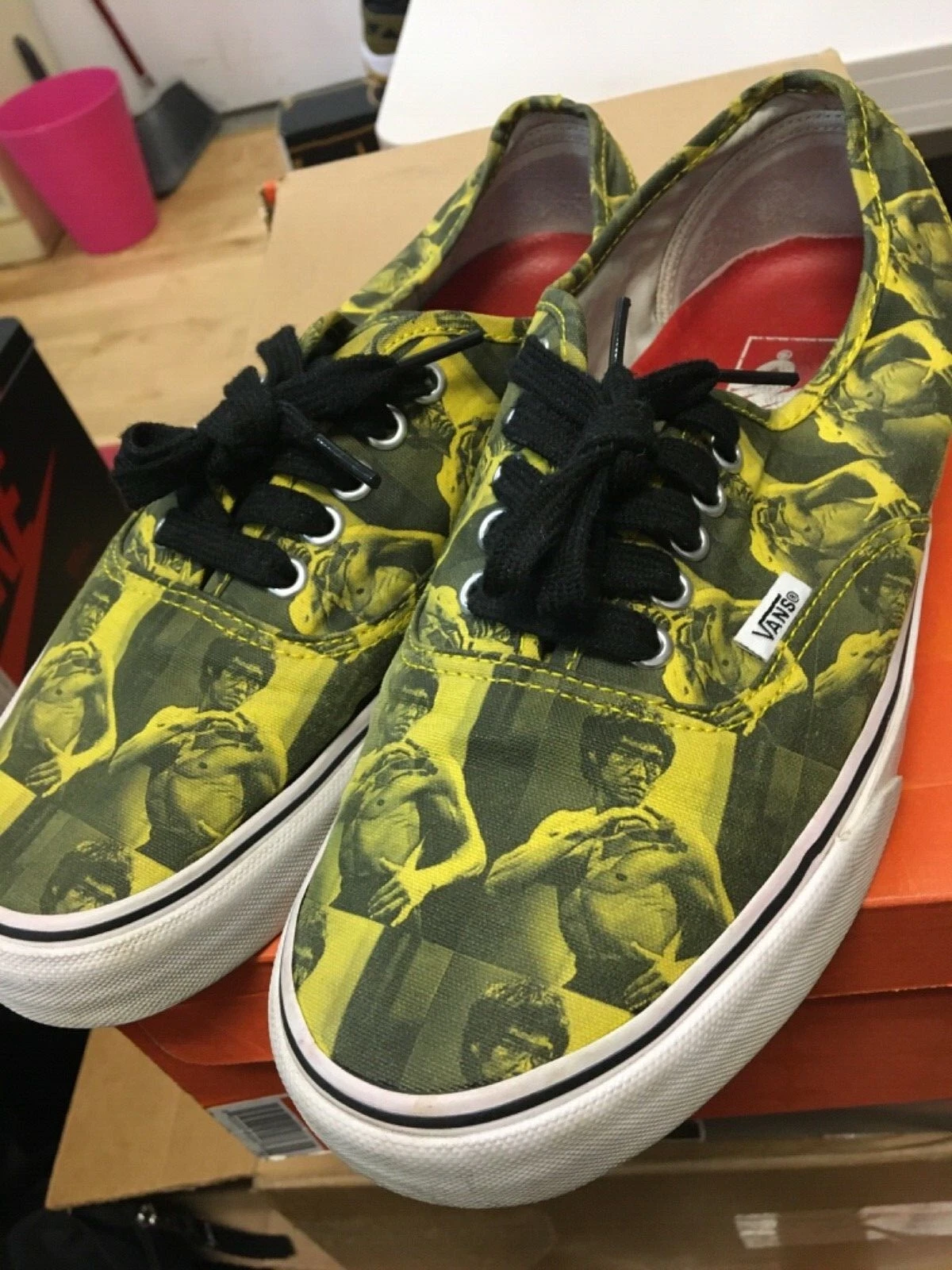 Supreme x Vans OG jaune Bruce Lee authentique cdg taille 8,5